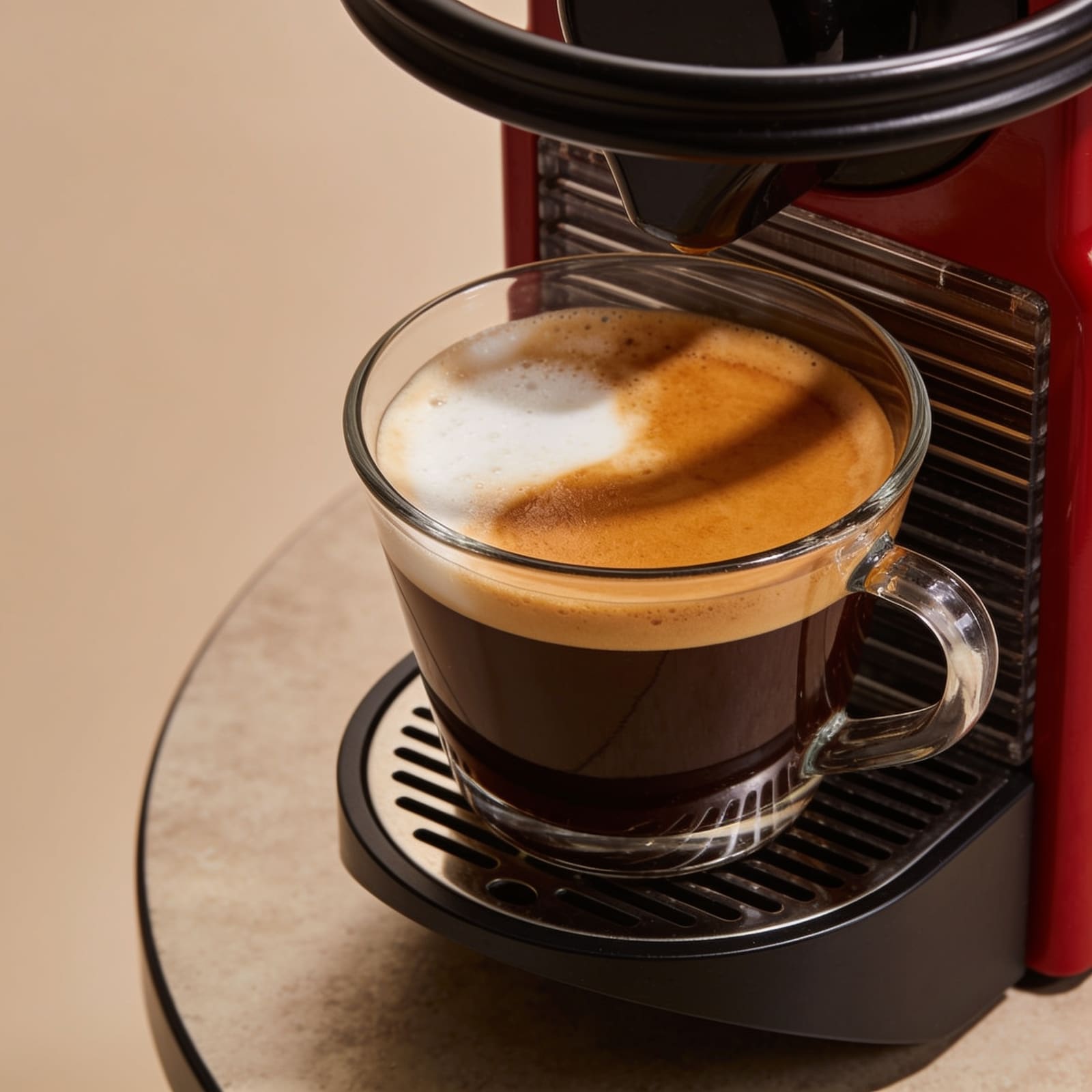Frisch zubereiteter Espresso und Cappuccino